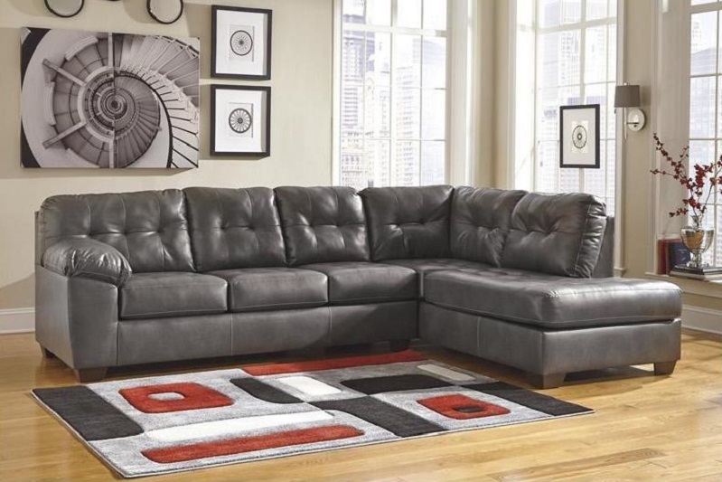 American design furniture by Monroe Brandon Leather Sectional